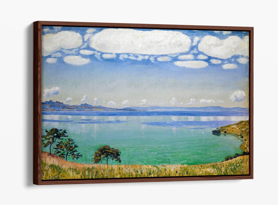 Canvas Wall Art - Lake Geneva Art Float Effect Canvas Print With Premium Frame