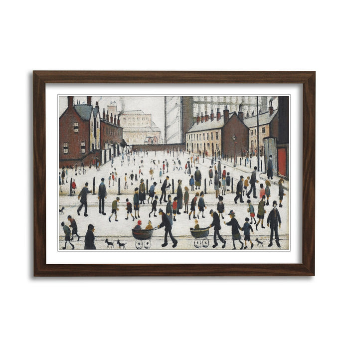 Winter in Pendlebury FRAMED WALL ART PRINT ARTWORK PAINTING LS Lowry Style