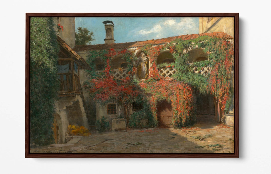 Canvas Wall Art Print - Farmstead Wall Decor With Float Effect Canvas Frame