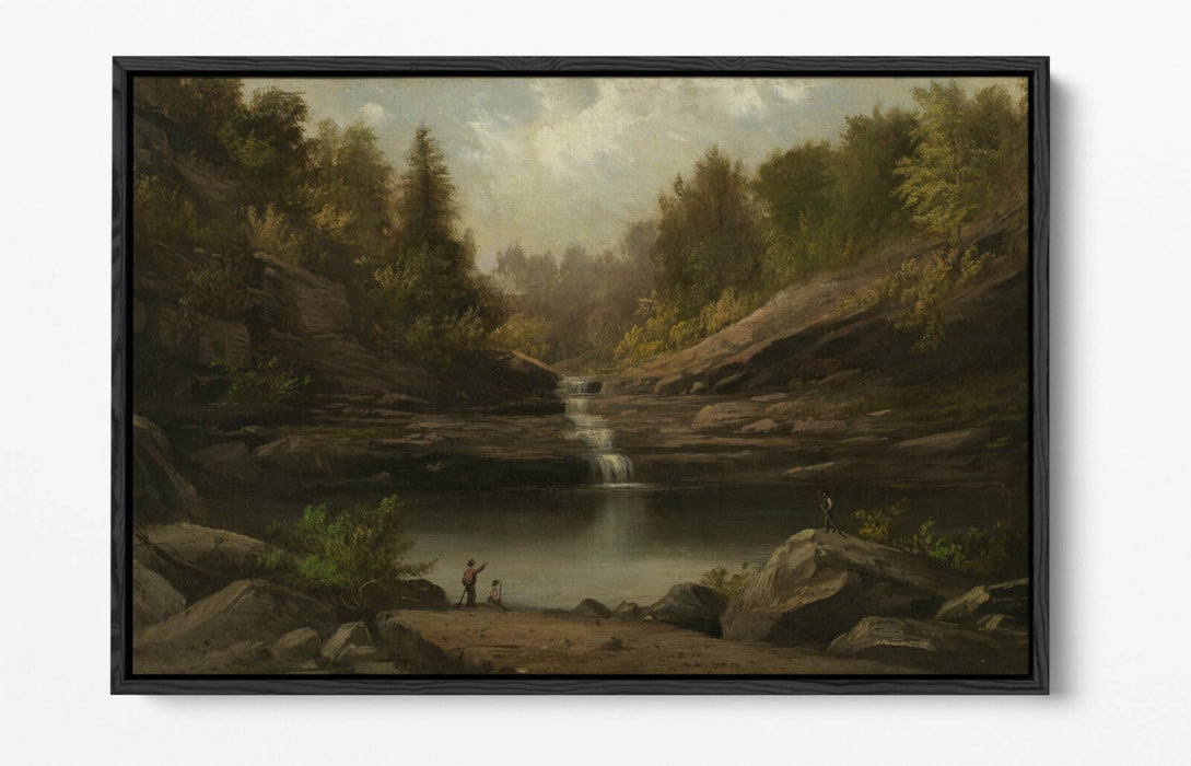 ROBERT S DUNCANSON, MOUNTAIN POOL -FLOAT EFFECT CANVAS WALL ART PRINT