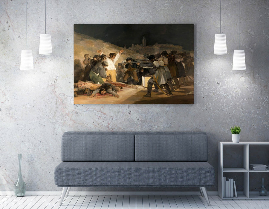 Canvas Wall Art - Francisco Goya The Third Of May Print | Handmade Ready To Hang Artwork