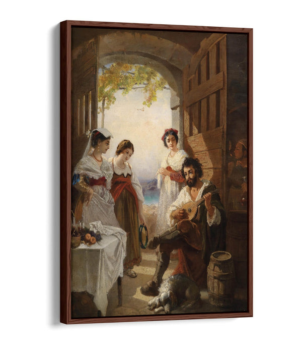 Float Effect Canvas Art - Neapolitan Bar Painting on Premium MDF Frame