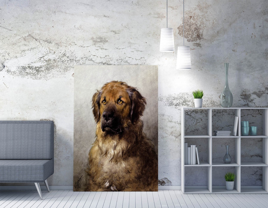 Leonberger Canvas Art - Handmade Premium Dog Canvas Print with Satin Finish