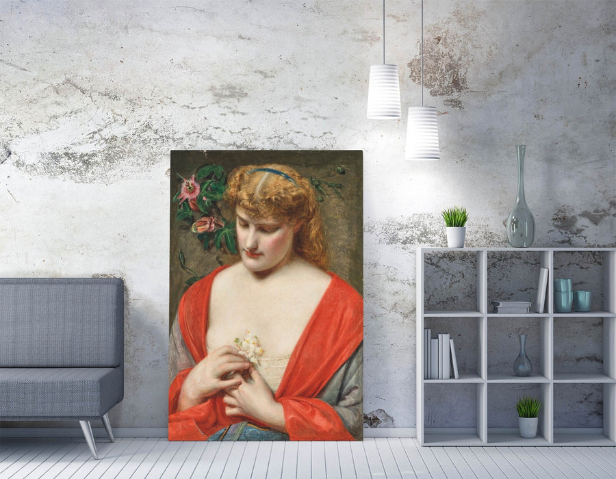 FREDERICK SANDYS, PASSION FLOWERS -CANVAS WALL ARTWORK PICTURE PRINT