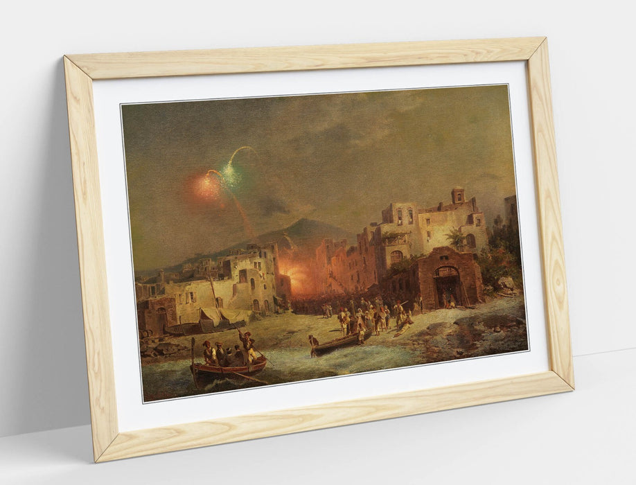 Framed Art Poster - Santa Lucia Fest by Unterberger | Handmade Wall Art Print