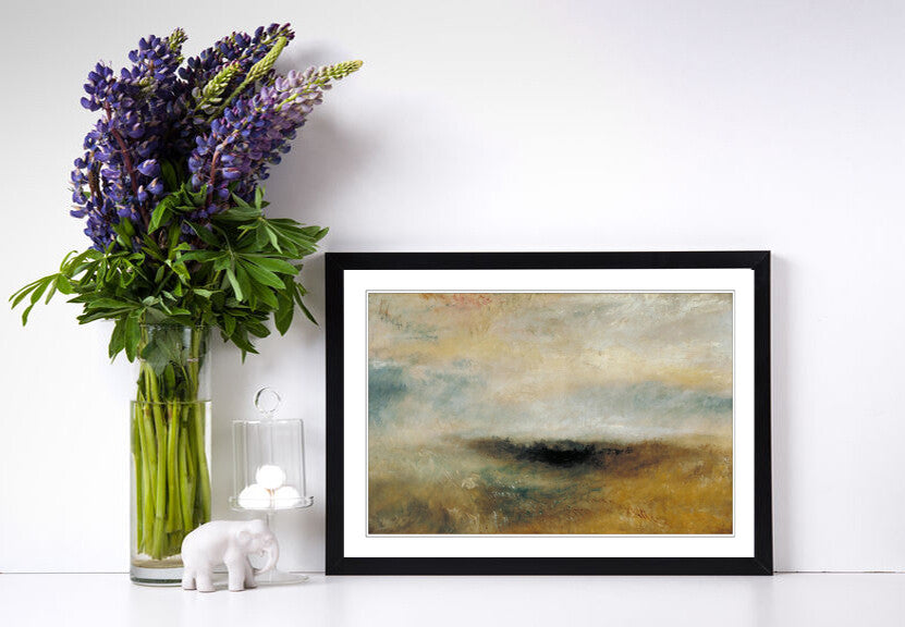 Framed Art Poster - J M W Turner Storm Coming Classic Painting Print | UK Handmade Frame
