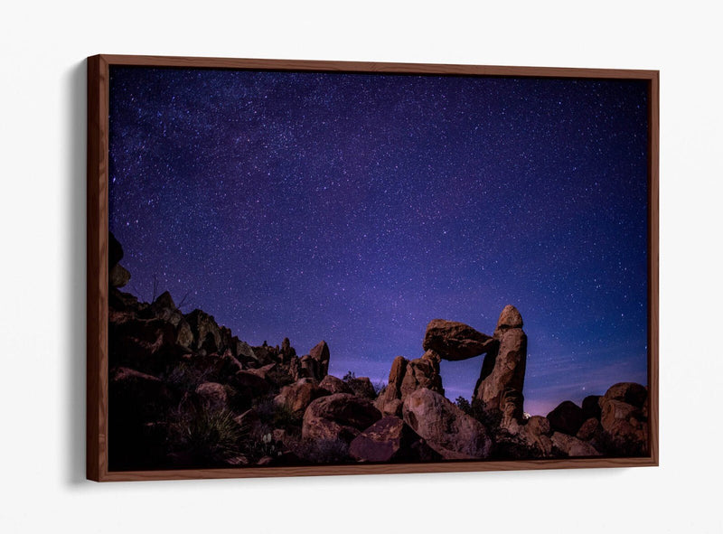 Canvas Wall Art – Night Sky Stars Float Effect Bedroom Decor with Custom Deep Frame