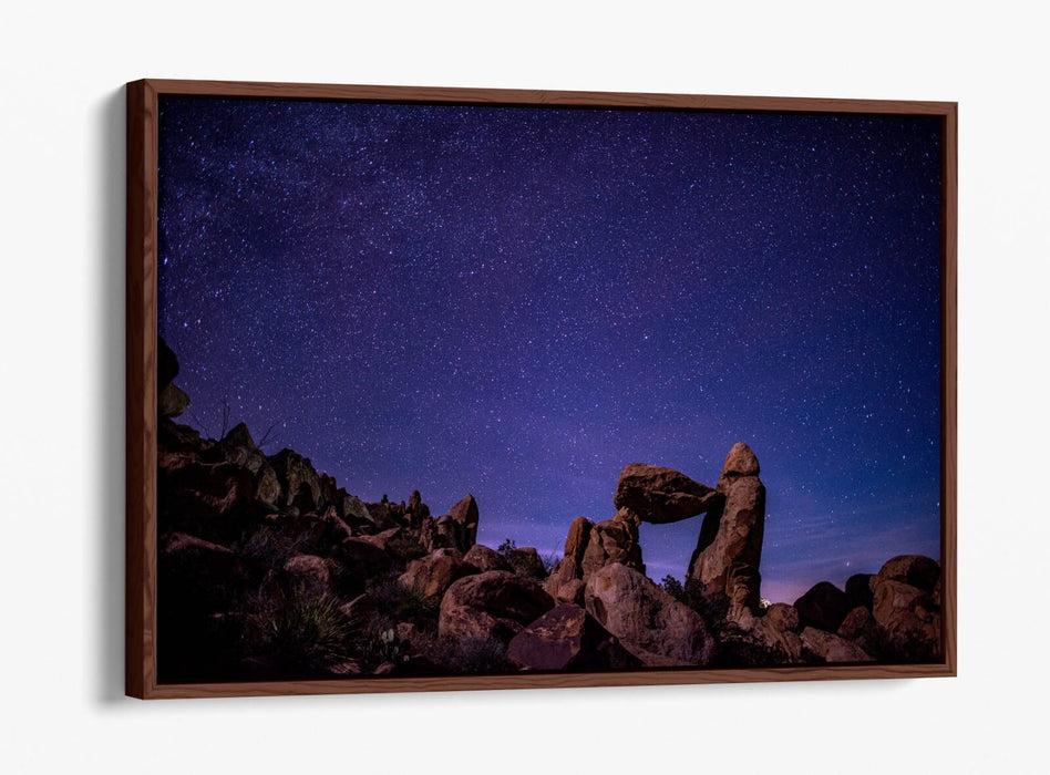 Canvas Wall Art – Night Sky Stars Float Effect Bedroom Decor with Custom Deep Frame