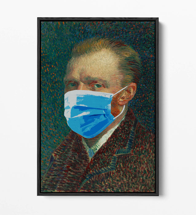Float Effect Canvas Art - Van Gogh Portrait Print | Banksy Style Wall Decor