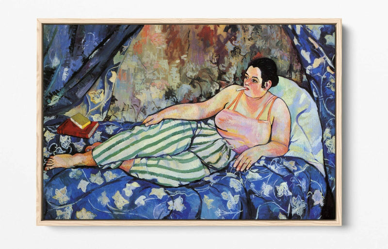 Float Effect Canvas Art - Suzanne Valadon Blue Room Artwork | Handmade UK Canvas Print