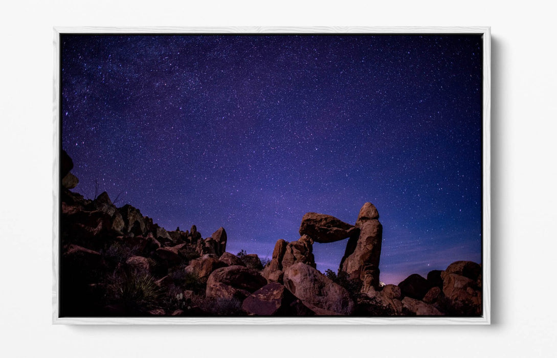 Canvas Wall Art – Night Sky Stars Float Effect Bedroom Decor with Custom Deep Frame