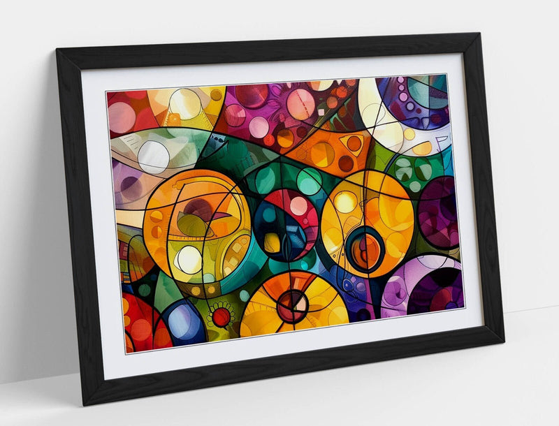 Stained Glass Wall Art | Handmade Wall Print On Matte Paper With Archival Grade Inks