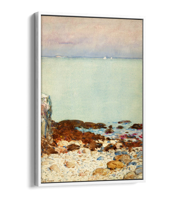Float Effect Canvas Art – Low Tide Isle Of Shoals Painting | Handmade UK Canvas