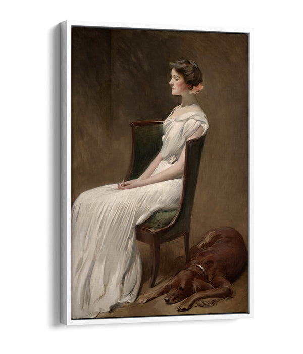 JOHN WHITE ALEXANDER, MISS DOROTHY ROOSEVELT -FLOAT EFFECT CANVAS WALL ART PRINT