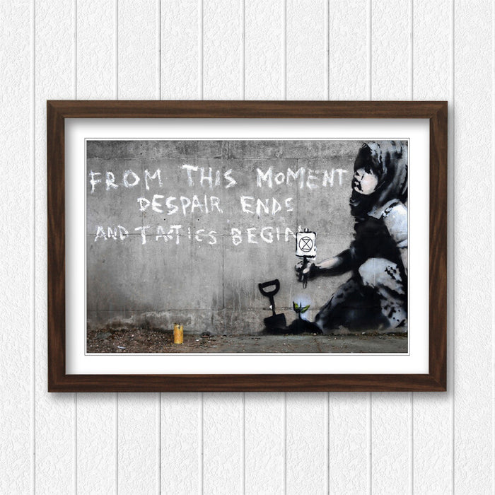 Banksy Framed Art – Extinction Rebellion Poster | Urban Street Art Print