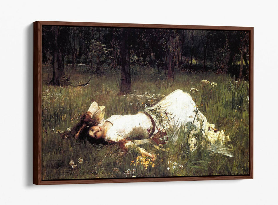 JOHN WILLIAM WATERHOUSE OPHELIA 1889-FLOAT EFFECT CANVAS WALL ART PIC PRINT-