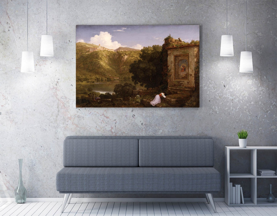 Canvas Wall Art - Thomas Cole II Penseroso Handmade Premium Print on Archival Grade Canvas
