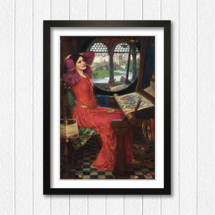 JOHN WILLIAM WATERHOUSE HALF SICK SHADOW FRAMED ART POSTER PAINTING PRINT 4 SIZE