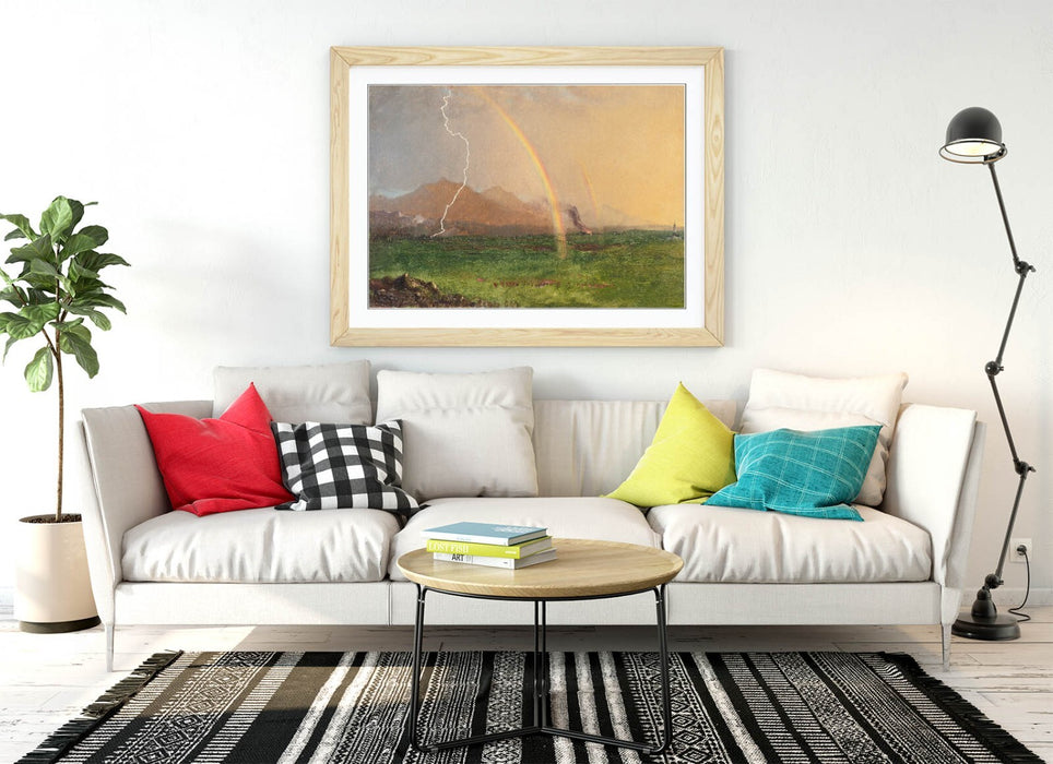 Framed Wall Art - Frederic Edwin Church Thunderstorm Painting Print | Matte Paper Poster