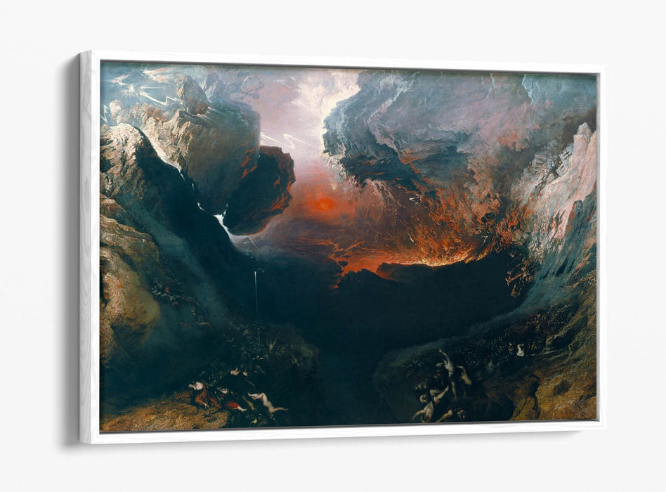 Float Effect Canvas Art – John Martin The Great Day Of His Wrath Gallery Style Print
