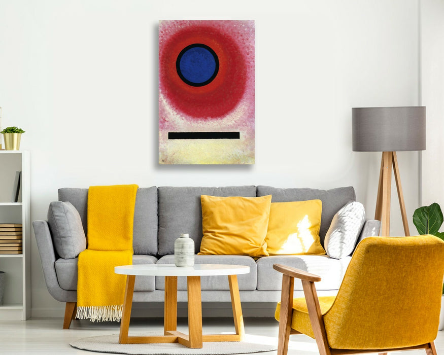 Canvas Wall Art Print - Wassily Kandinsky Blue Circle II Abstract Painting on Archival Grade Canvas