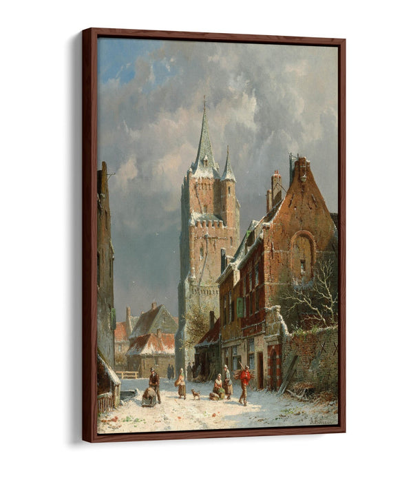 Float Effect Canvas Art – Adrianus Eversen View of Delft Print | Ready to Hang