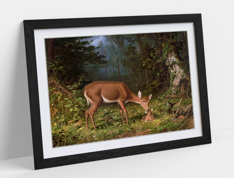 Framed Wall Art Poster Featuring William Harring Maternal Love Print - Ready To Hang