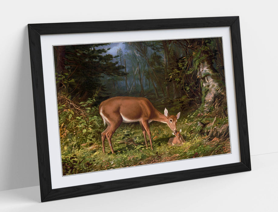 Framed Wall Art Poster Featuring William Harring Maternal Love Print - Ready To Hang