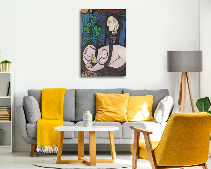 Canvas Wall Art Print - Picasso Nude Green Leaves on Archival Grade Canvas