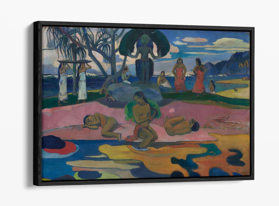 Float Effect Canvas Art - Paul Gauguin Day Of The God Premium Wall Decor
