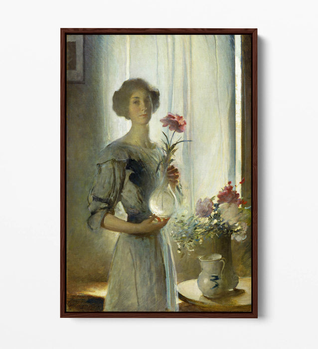 JOHN WHITE ALEXANDER, JUNE -FLOAT EFFECT CANVAS WALL ART PRINT