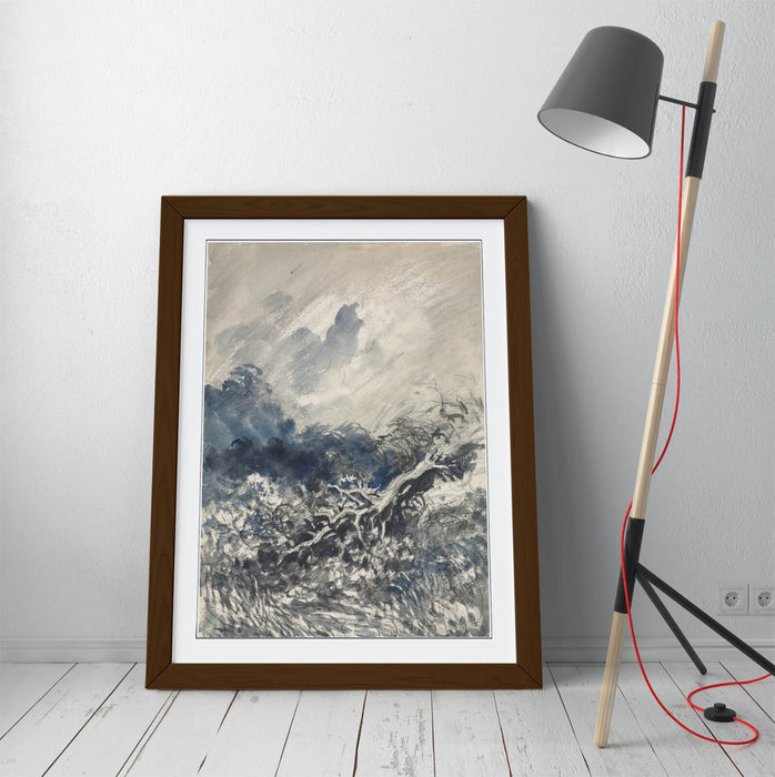 Framed Art Poster - Charles Daubigny Oak Tree Painting | Handmade UK Frame