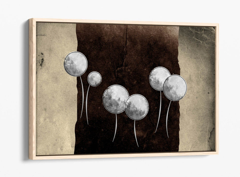 Dandelion Canvas Art - Abstract Flower Art Float Effect Canvas Wall Decor