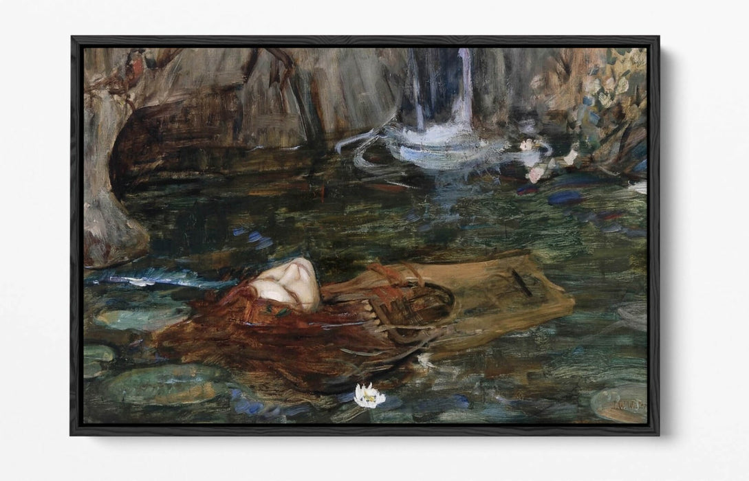WATERHOUSE NYMPHS FIND HEAD ORPHEUS -FLOAT EFFECT CANVAS WALL ART PIC PRINT-