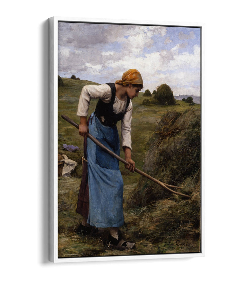 Float Effect Canvas Art - Julien Dupre Haymaking, Premium Handmade Wall Print