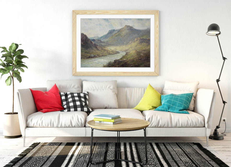 Framed Wall Art - Alfred De Breanski Glen Sheil Classic Landscape Print 4 Sizes