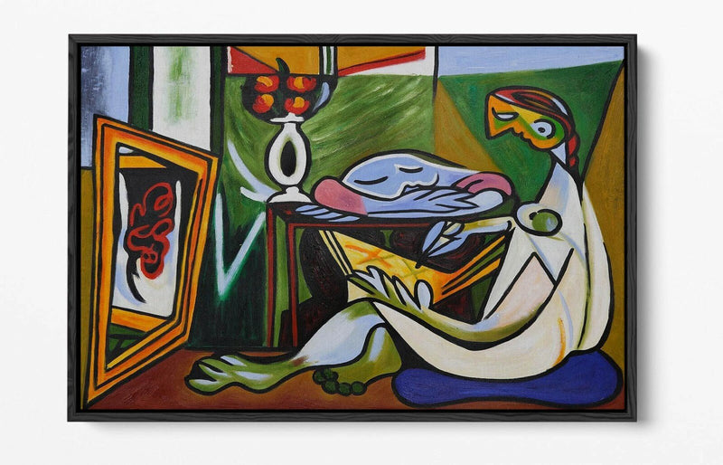 Canvas Wall Art – Pablo Picasso Print | Float Effect Canvas, Green Blue Modern Decor