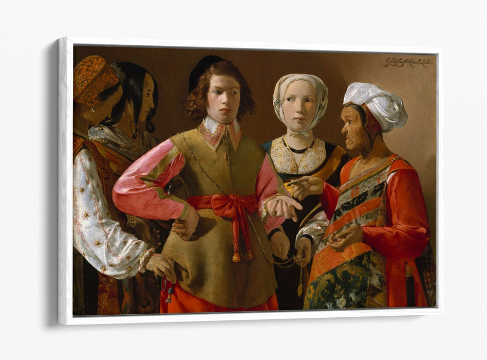 GEORGES DE LA TOUR, THE FORTUNE TELLER -FLOAT EFFECT CANVAS WALL ART PIC PRINT