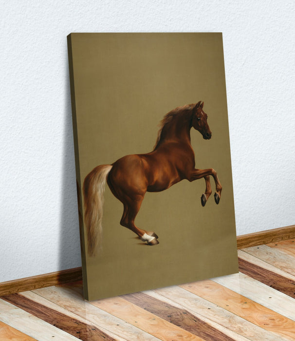 Canvas Wall Art – Horse Racing Art Whistlejacket Painting by George Stubbs