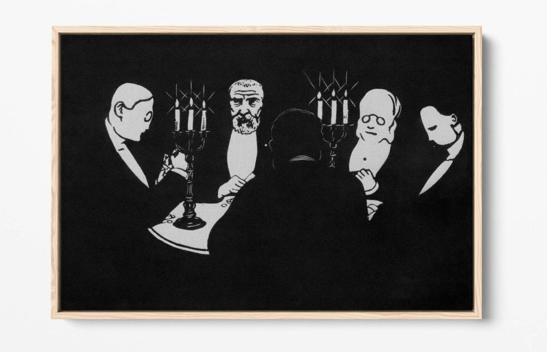 FELIX VALLOTTON, POKER -FLOAT EFFECT CANVAS WALL ART PRINT