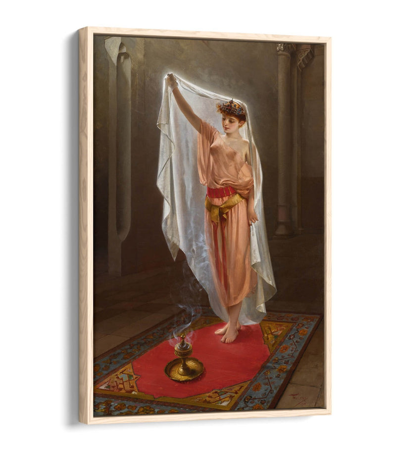 Float Effect Canvas Art – Oriental Beauty Print on Premium 30mm Deep Frame