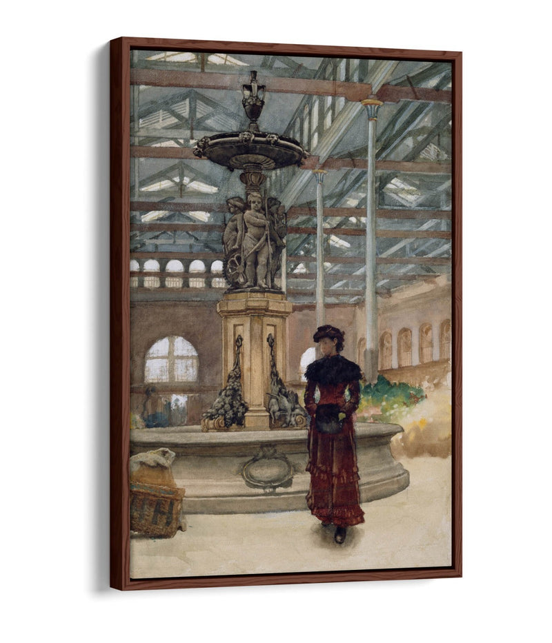 Canvas Wall Art | Handmade Float Effect Canvas Print of Walter Langley Old Market Hall