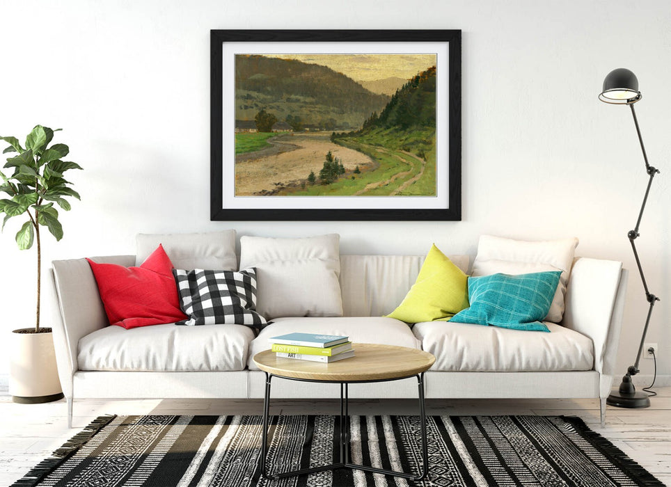 Framed Art Poster - Landscape Wall Decor by Ferdinand Katona | Handmade UK Print