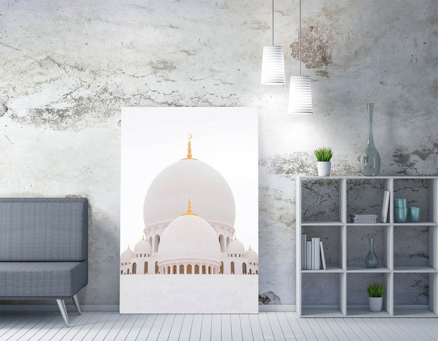 Canvas Wall Art - Abu Dhabi Mosque Canvas Print | 30mm Deep Frame, Ready to Hang