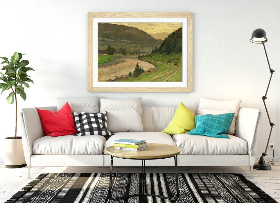 Framed Art Poster - Landscape Wall Decor by Ferdinand Katona | Handmade UK Print