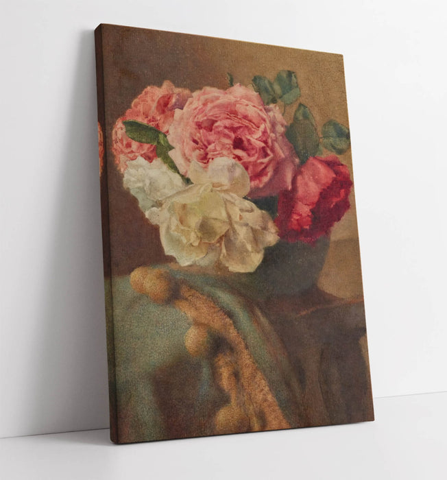 Canvas Wall Art - William John Wainwright Roses Floral Canvas Print, Ready To Hang