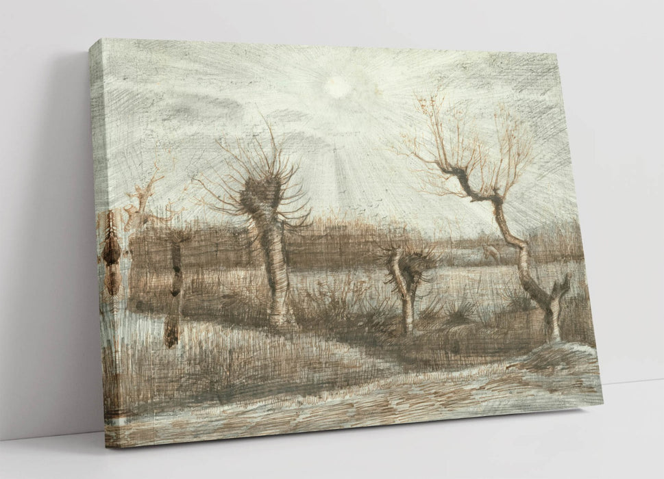 VINCENT VAN GOGH, TETARDS (POLLARDS) -CANVAS WALL ARTWORK PICTURE PRINT