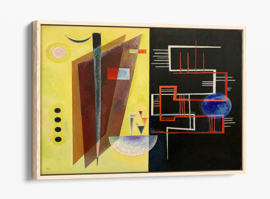 Canvas Wall Art – Wassily Kandinsky Inner Alliance Float Effect Print on 30mm Deep Frame