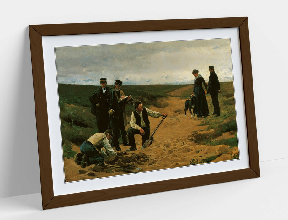 ERIK HENNINGSEN, THE MURDER OF A CHILD -ART FRAMED POSTER PICTURE PRINT ARTWORK