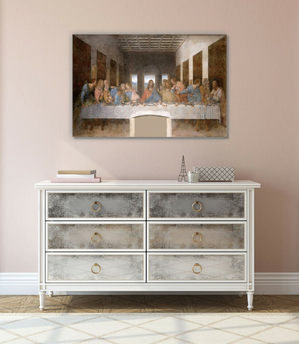 Canvas Wall Art – The Last Supper Print by Leonardo Da Vinci | 30mm Deep Framed Canvas